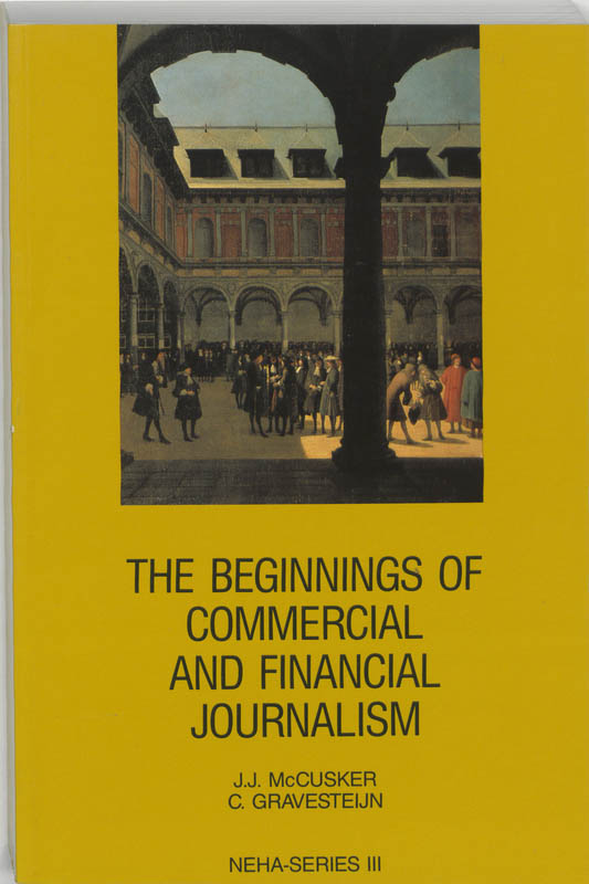 Omslag van The beginnings of commercial and financial journalism