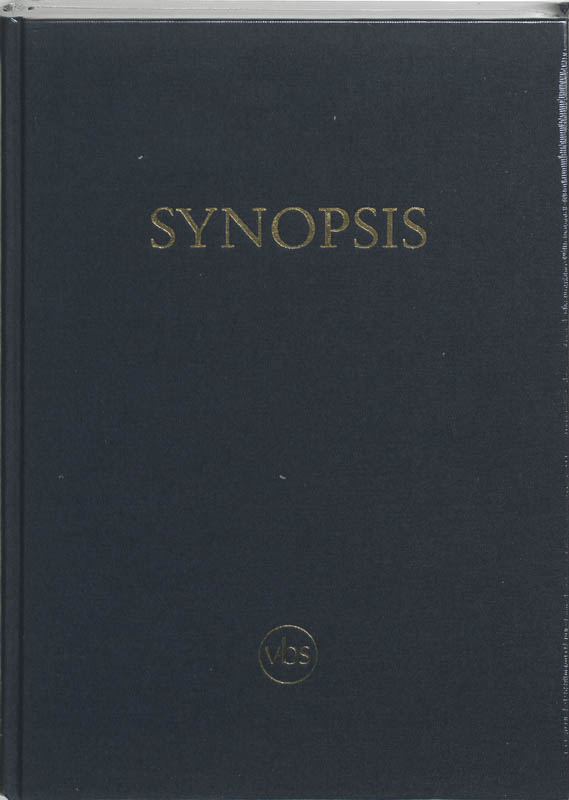 Omslag van Synopsis van de eerste drie evangelien