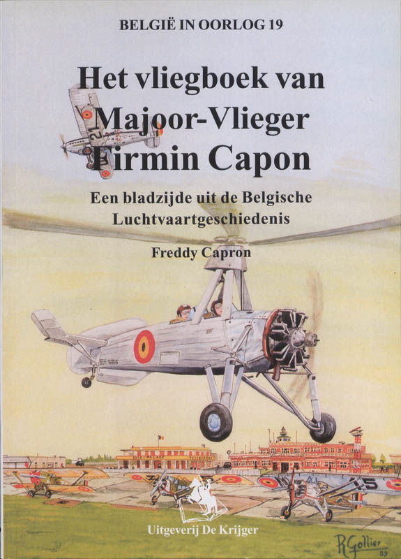 Omslag van Het vliegboek van Majoor-Vlieger Firmin Capon