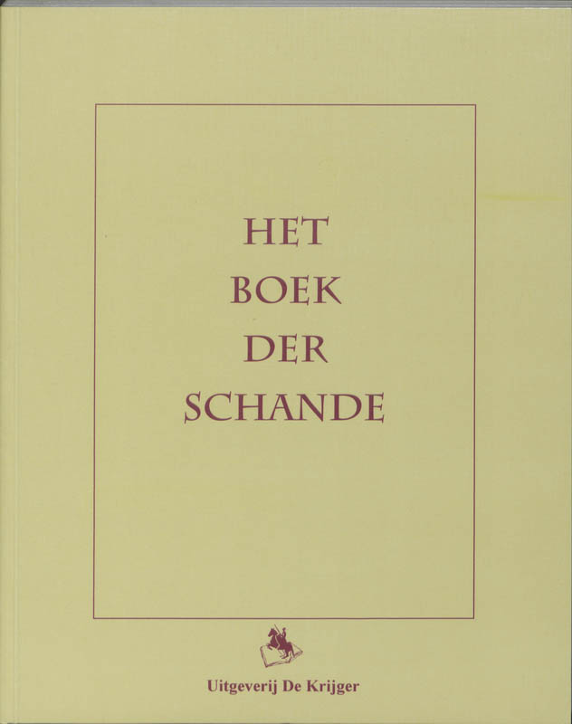 Omslag van Het boek der schande