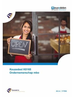 Omslag van Keuzedeel K0165 Ondernemerschap mbo (folio versie)
