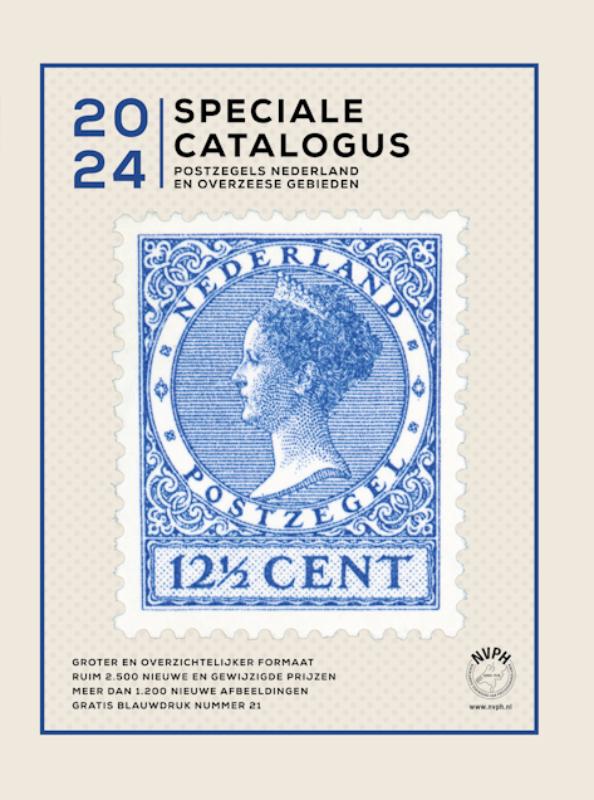 Omslag van Speciale NVPH postzegelcatalogus Nederland en Overzeese Rijksdelen 2024