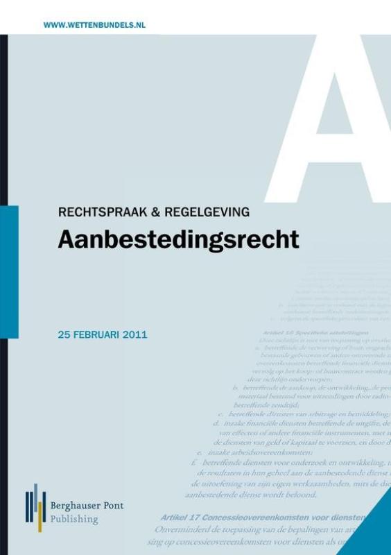 Omslag van Rechtspraak & Regelgeving Aanbestedingsrecht