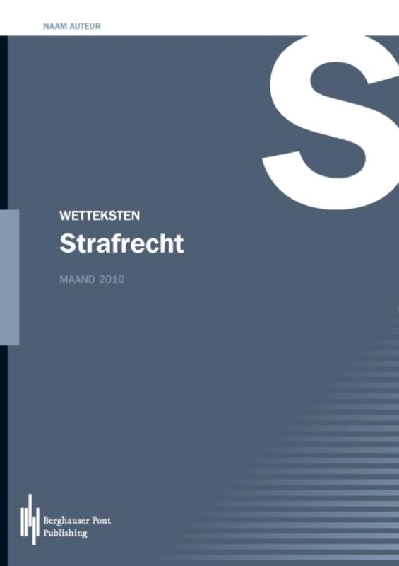 Omslag van Wetteksten Strafrecht