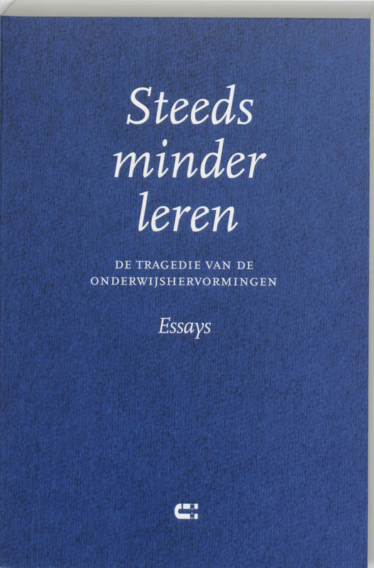 Omslag van Steeds minder leren