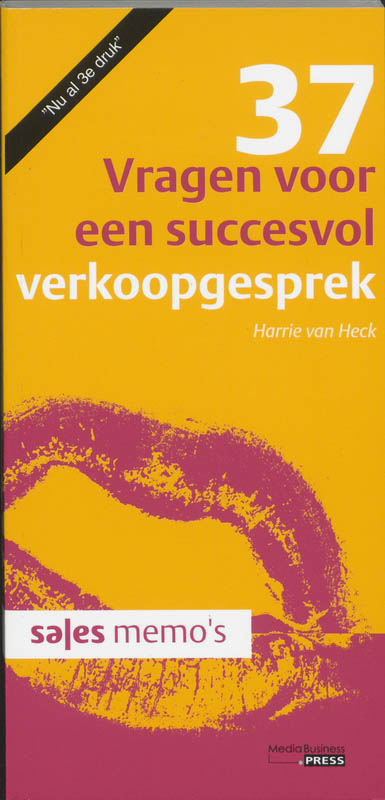 Omslag van 37 vragen voor een succesvol verkoopgesprek