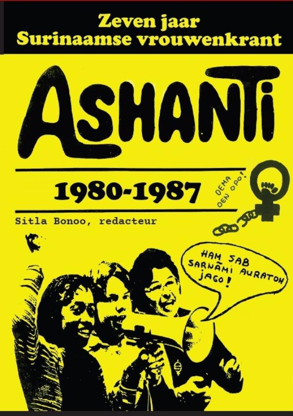 Omslag van Zeven jaar Surinaamse vrouwenkrant Ashanti 1980-1987