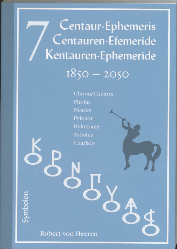 Omslag van 7 Centauren-efemeride 1850-2050 (D-E-N)