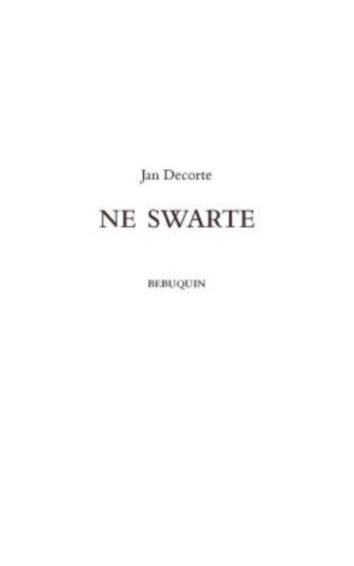 Omslag van Ne Swarte