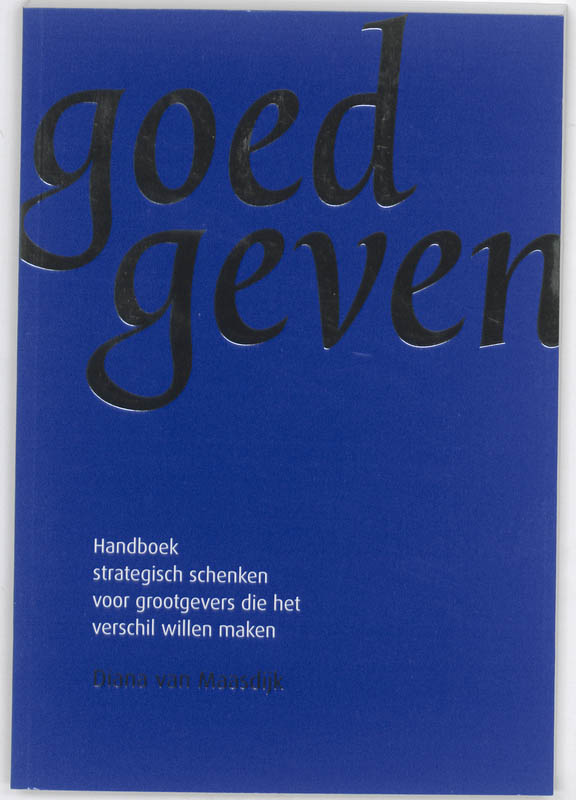 Omslag van Goed Geven