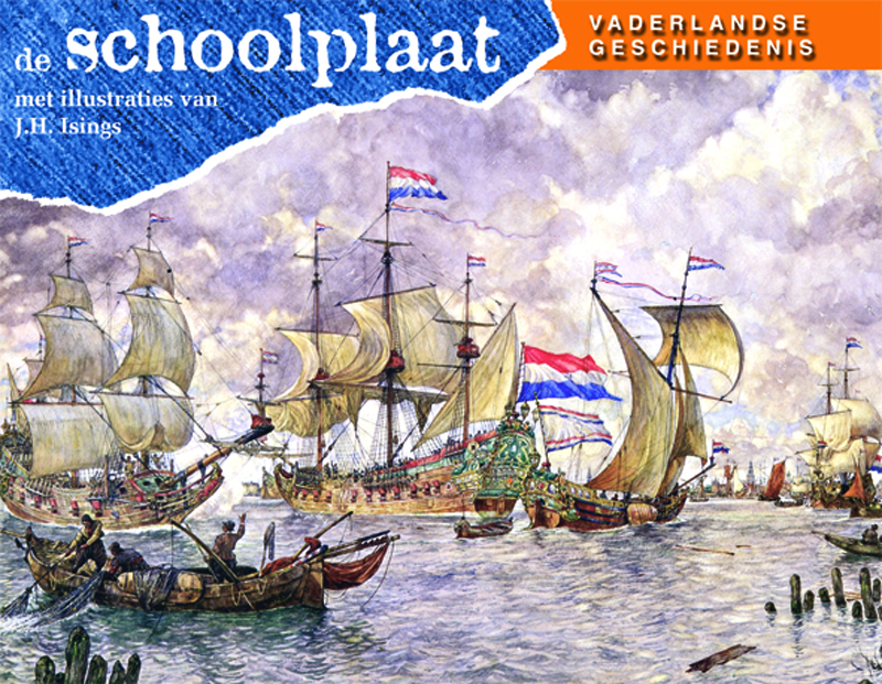Omslag van De schoolplaat Vaderlandse Geschiedenis