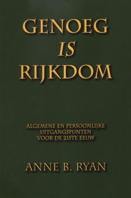 Omslag van Genoeg IS Rijkdom