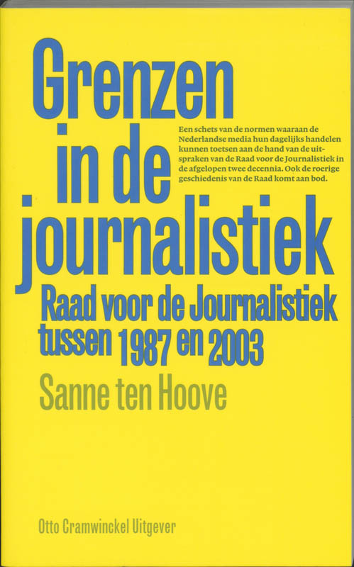 Omslag van Grenzen in de journalistiek