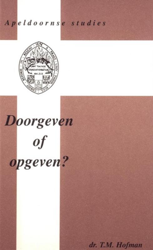Omslag van Doorgeven of opgeven?