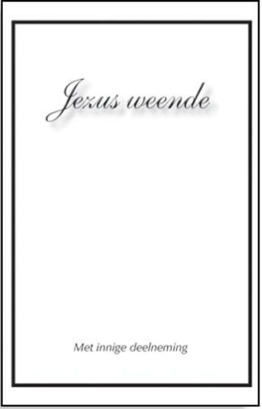 Omslag van Jezus weende