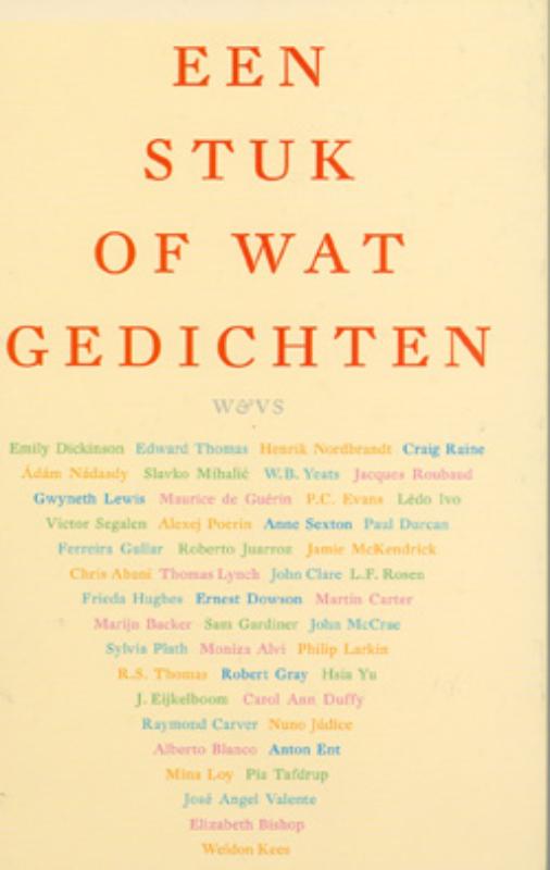 Omslag van Een stuk of wat gedichten