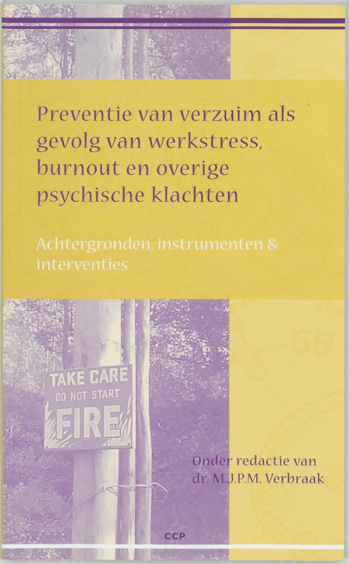 Omslag van Preventie van verzuim als gevolg van werkstress, burnout en overige psychische klachten