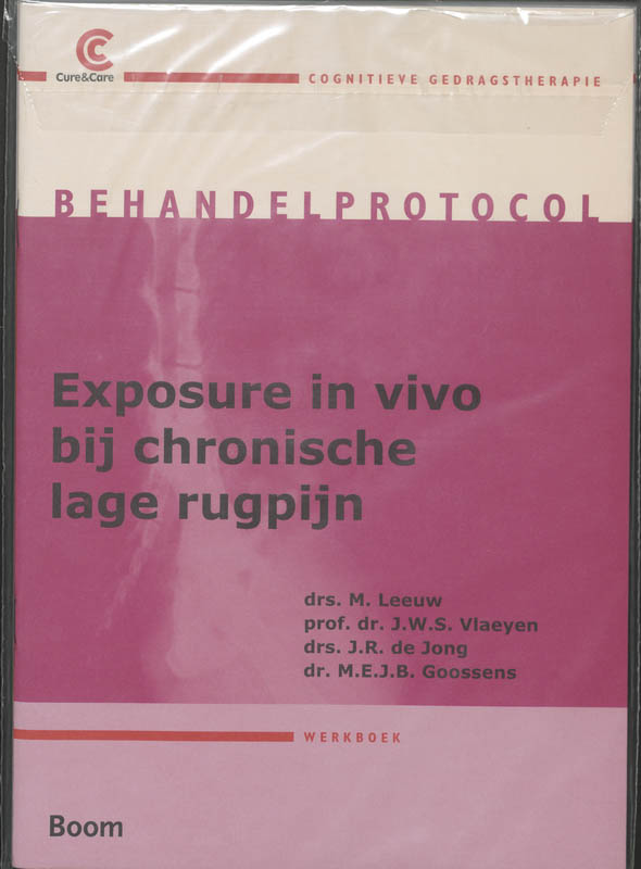 Omslag van Werkboek/therapeutenboek