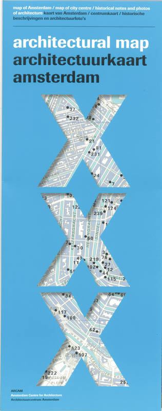 Omslag van Architectuurkaart Amsterdam = Architectural map Amsterdam
