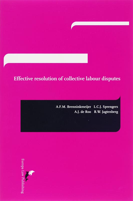 Omslag van Effective Resolution of Collective Labour Disputes