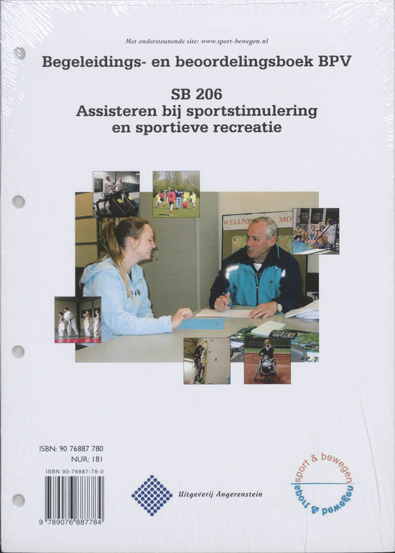 Omslag van SB 206 Assisteren bij sportstimulering en sportieve recreatie