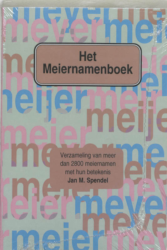 Omslag van Het meiernamenboek