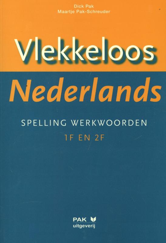 Omslag van Spelling werkwoorden taalniveau 1F en 2F
