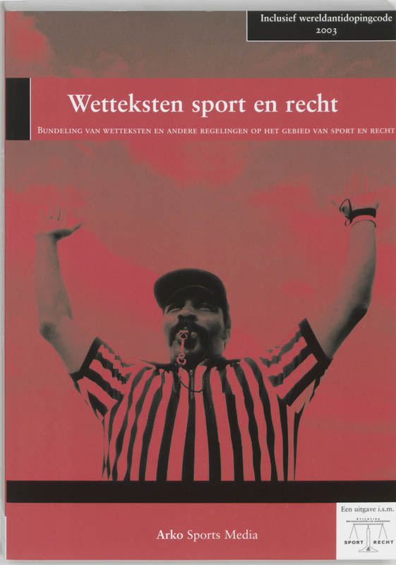 Omslag van Wetteksten sport en recht
