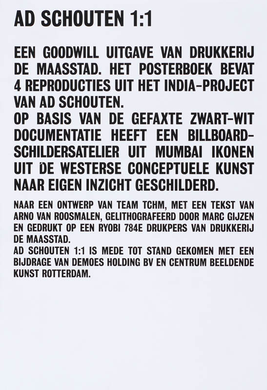 Omslag van Ad Schouten 1 : 1