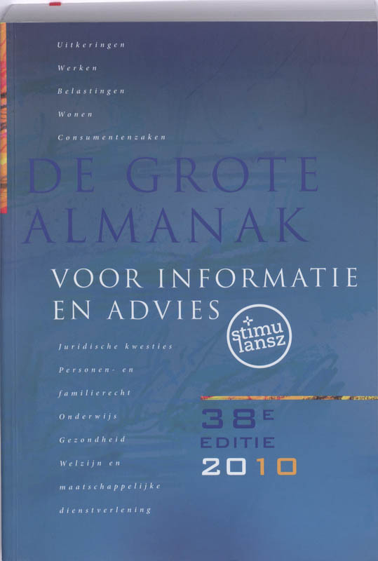 Omslag van De Grote Almanak voor informatie en advies