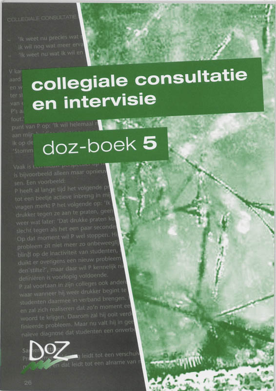 Omslag van Collegiale consultatie en intervisie