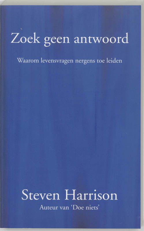 Omslag van Zoek geen antwoord