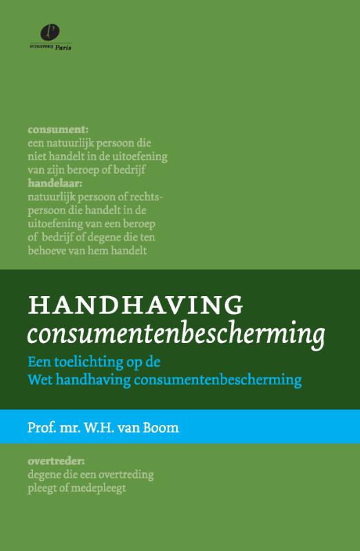Omslag van Handhaving consumentenbescherming