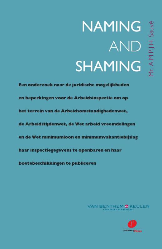 Omslag van Naming and shaming