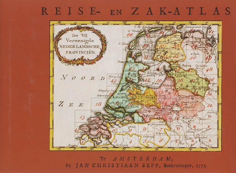 Omslag van Nieuwe Geographische Nederlandsche Reise- en Zak-atlas