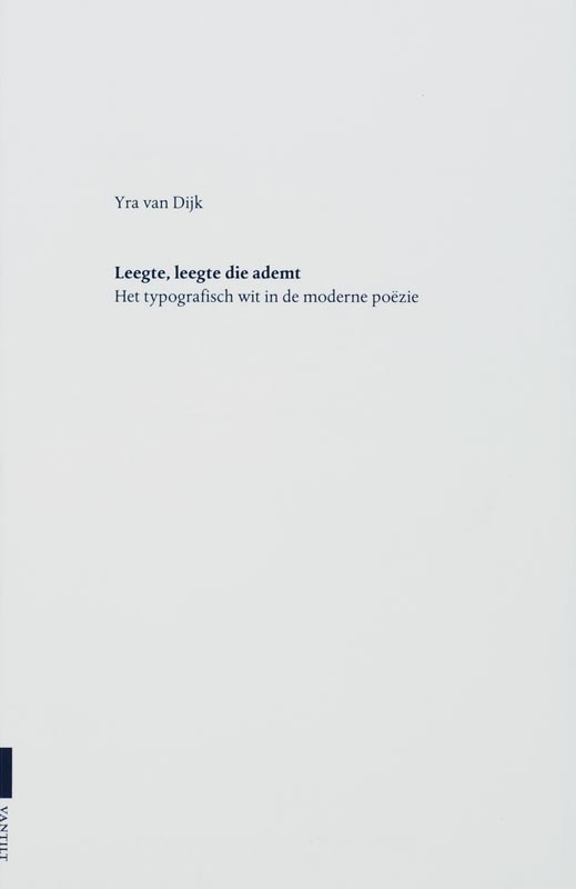 Omslag van Leegte, leegte die ademt