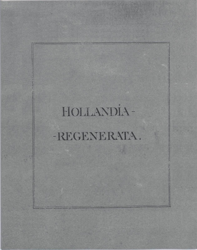 Omslag van Hollandia regenerata
