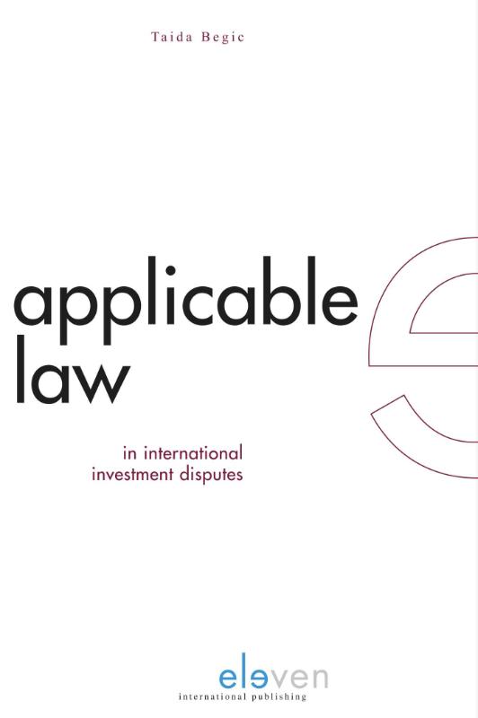 Omslag van The applicable law in investment disputes