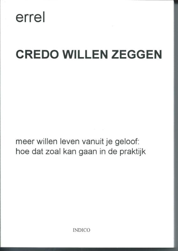 Omslag van Credo willen zeggen
