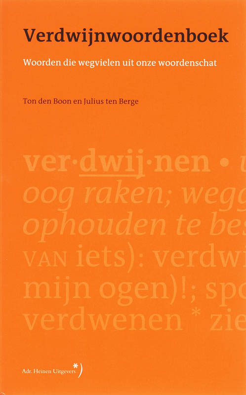 Omslag van Verdwijnwoordenboek