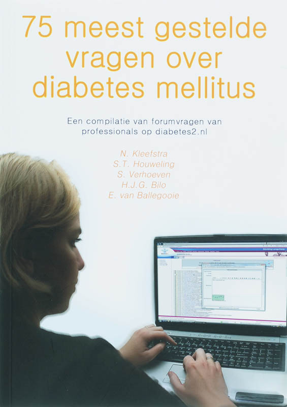 Omslag van 75 meest gestelde vragen over diabetes mellitus