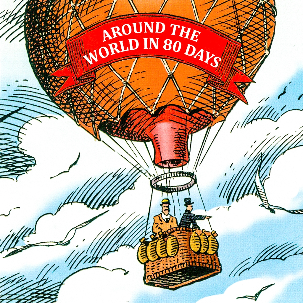 Omslag van Around the world in 80 days