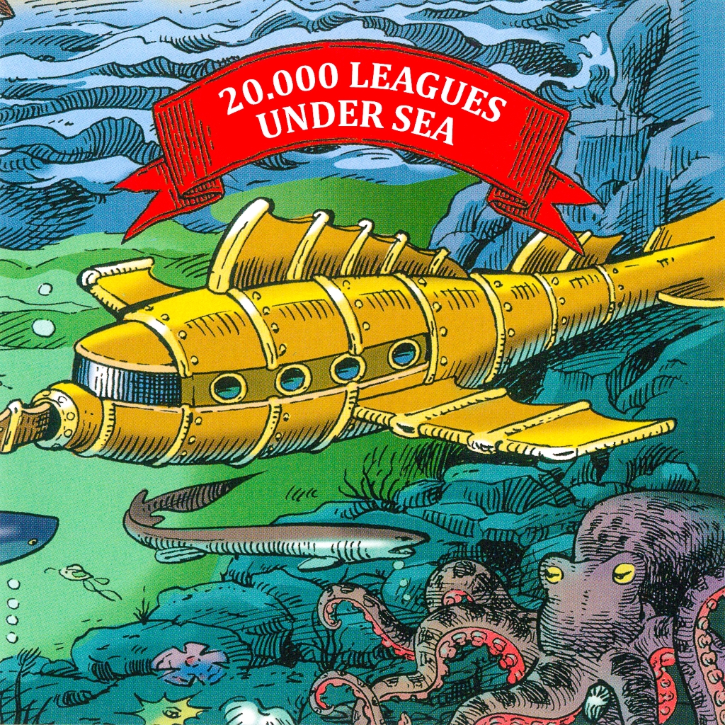 Omslag van 20.000 leagues under the sea