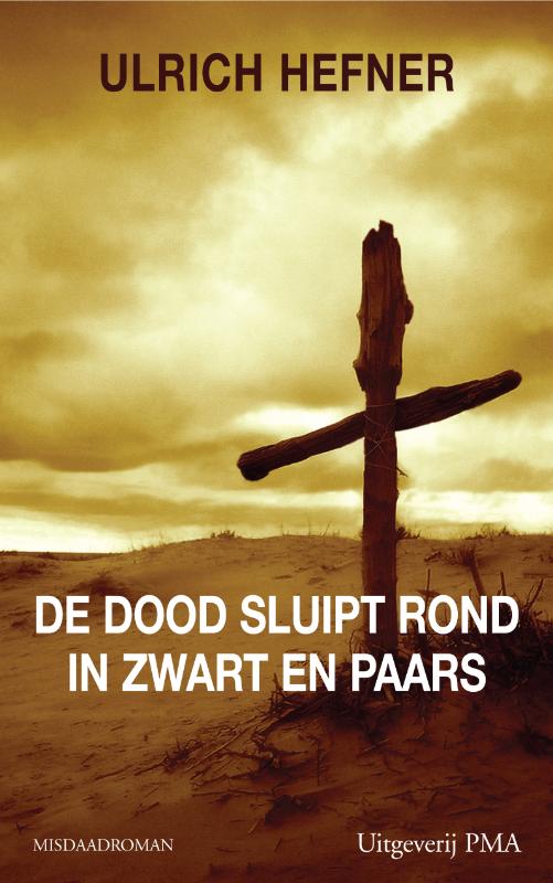 Omslag van De dood sluipt rond in zwart en paars