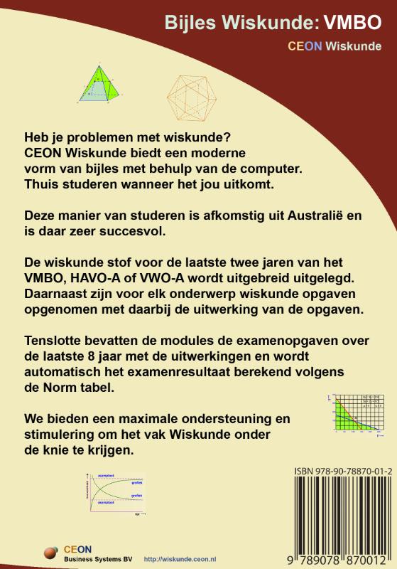 Omslag van Cd-rom wiskunde voor VMBO leerlingen