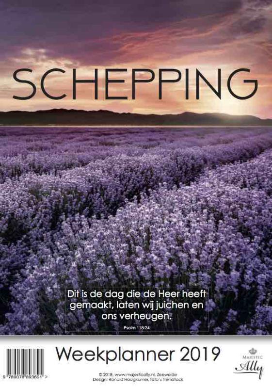 Omslag van Schepping Weekplanner 2019