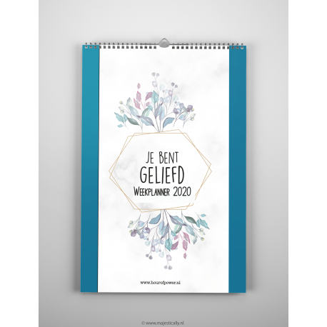 Omslag van Je bent geliefd weekplanner 2020
