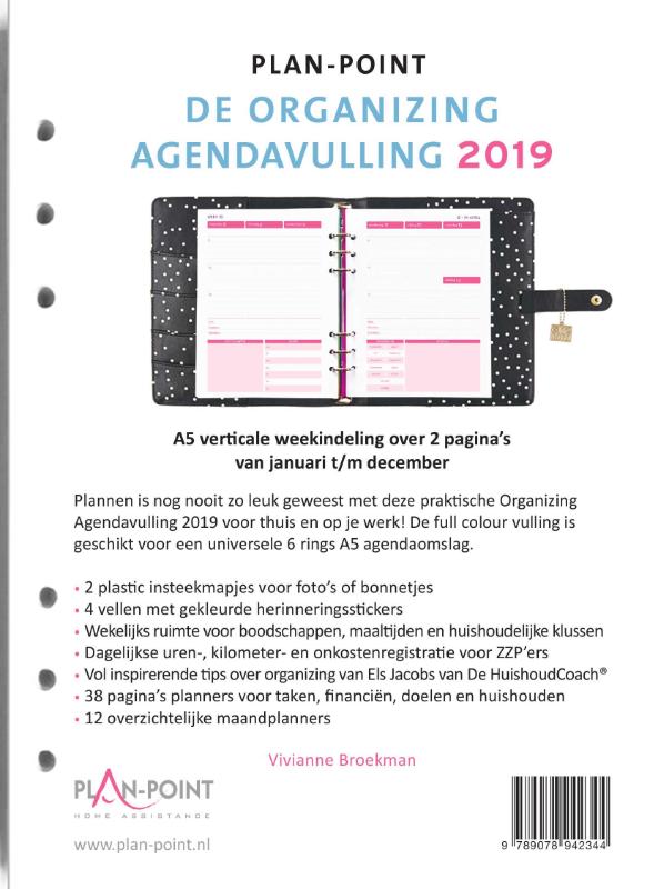 Omslag van De Organizing Agendavulling 2019 A5