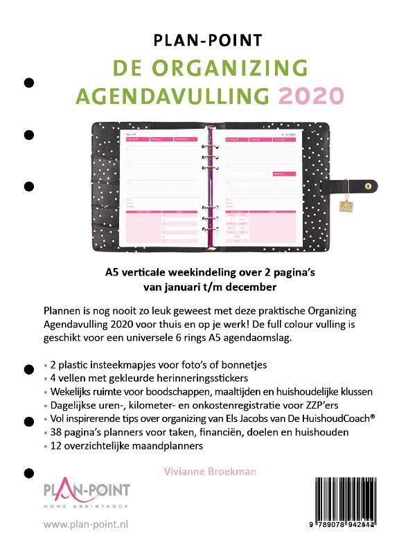 Omslag van De Organizing Agendavulling 2020