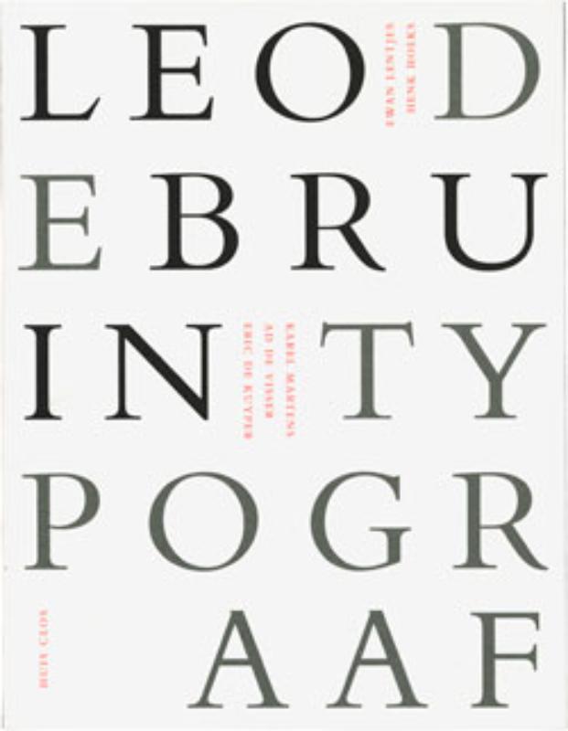 Omslag van Leo de Bruin typograaf